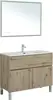 Aquanet 274136 Тумба с раковиной Алвита new 100 напольная 1 ящ., 2 дв.цв.дуб веллингтон белый (274136)