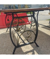 Стол Ковка 1,8м (4 доски) Листья