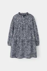 платье  для девочки  КР 5894/индиго,леопард к489