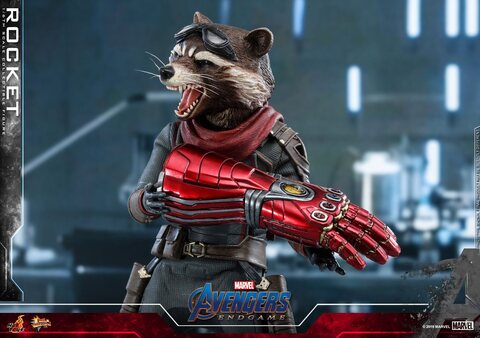 Фигурка Енот Ракета масштаб 1/6 Мстители Финал Hot Toys