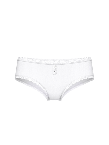 STRETCH COTTON ХИПХАГГЕРЫ С КРУЖЕВНОЙ ТЕСЬМОЙ