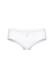 STRETCH COTTON ХИПХАГГЕРЫ С КРУЖЕВНОЙ ТЕСЬМОЙ