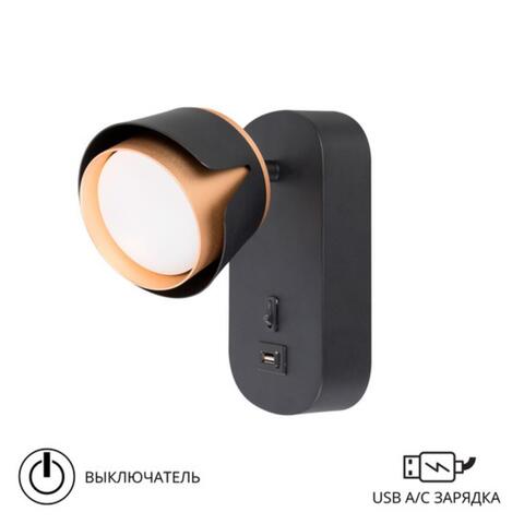 Настенный светильник Arte Lamp AMAKS A8026AP-1BK