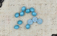 Пуговицы на ножке, d 11 мм, св. морская волна