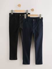 Брюки чинос для мальчика Next AV6-535, 2 шт., Черный, Темно-синий