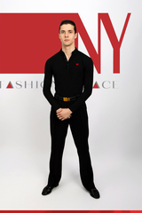 Поло с длинным рукавом черная хлопок