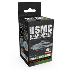 Набор красок AK Interactive Real Colors - USMC Helicopter Colors 1970s-2020s