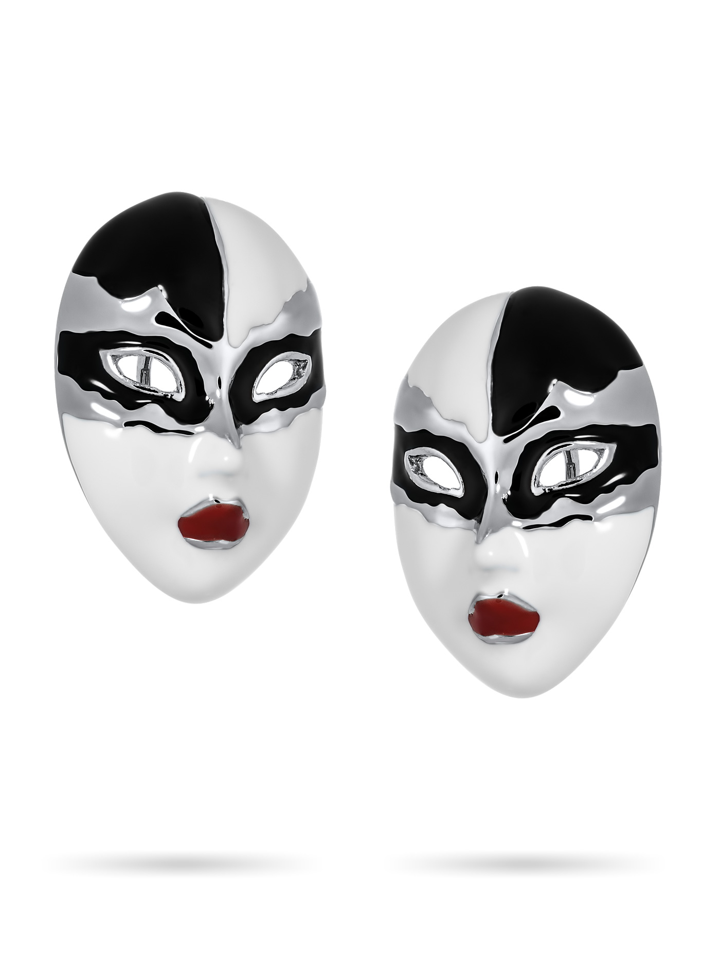 Крупные дизайнерские серьги Маски
