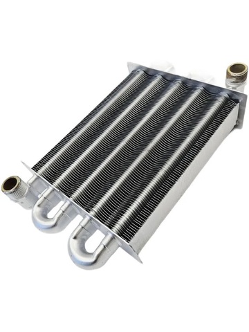 Теплообменник основной (10-24кВт) для FERROLI Fortuna Pro/Fortuna Special (крепление - резьба) (арт. 398063900)