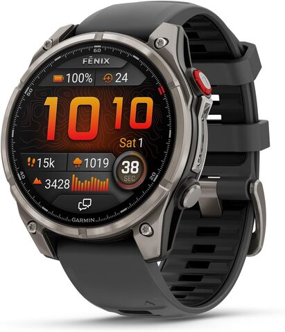 Умные часы Garmin Fenix 8 Pro 51 мм AMOLED Sapphire Titanium Серебристый | Silver (010-03199-10 | 010-03199-11)