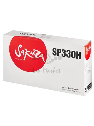 Картридж Sakura SP330H для Ricoh Aficio SP330series, черный, 7000 к.