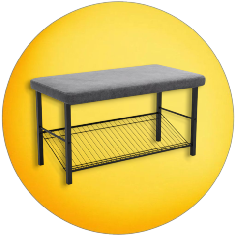 обувница КРИСТАЛЛ (черный/серый)