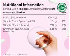 WeightWorld - Myo-Inositol, Мультивитамины для женщин с Мио Инозитолом, 4000 мг, 120 таблеток