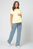 Футболка для беременных 18116 жёлтый