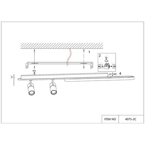 Настенно-потолочный светодиодный светильник Favourite Planar 4076-2C