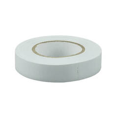 Изолента ПВХ, белый, 15 мм х 20 м