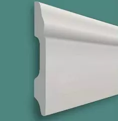 Плинтус дюрополимерный под покраску Solid UHD02/60 Белый 60х13х2400 мм