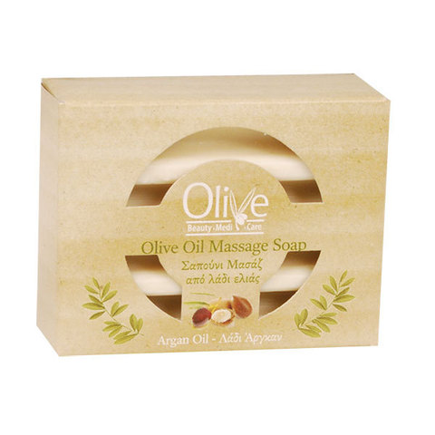 Массажное оливковое мыло с аргановым маслом Olive Beauty Medi Care 100 гр