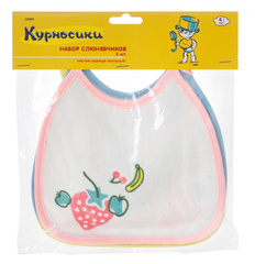 Слюнявчик среднего размера, 3шт (стандарт)