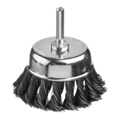 MIRAX 75 мм, жгутированная стальная проволока 0.5 мм, щетка дисковая для дрели (35148-075)
