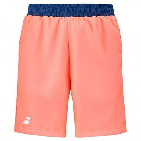 Детские шорты Babolat Play Short Boy - fluo strike/estate blue