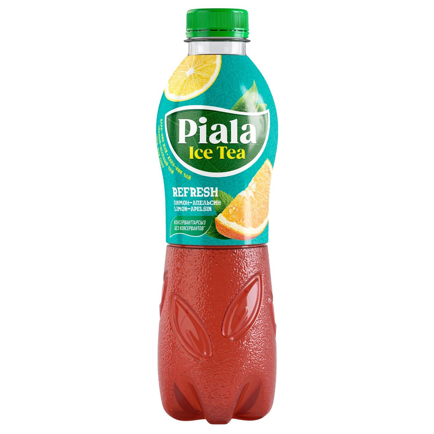 Чай Piala Ice Tea Черный и Зеленый чай Лимон/Апельсин 1 л/бут 12 бут ...