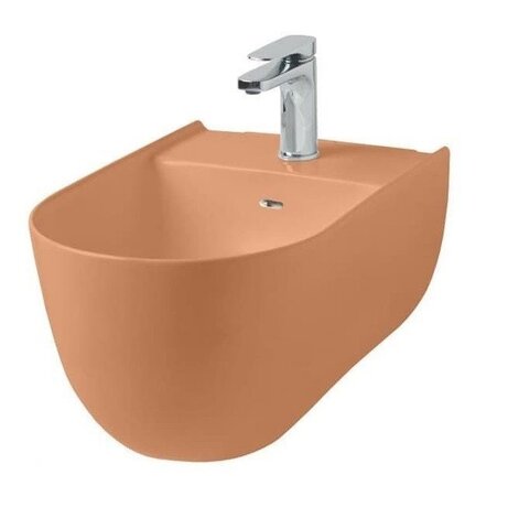 ArtCeram The One THB001 13 00 Биде, Artceram, The One, тип установки-подвесной, ширина, мм-350, глубина, мм-520, высота, мм-280, форма чаши-овальная, отверстия для смесителя-1, крепления в комплекте, цвет-orange cameo