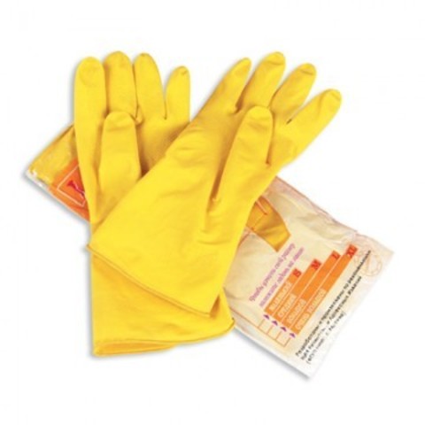 Перчатки латексные Paclan Professional желтые (размер 8, M)