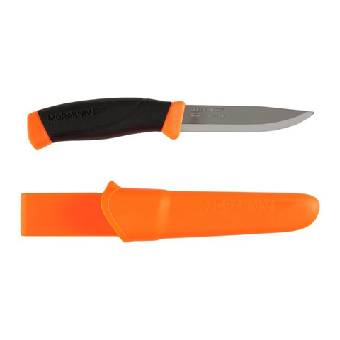 Нож Morakniv Companion разделочный, лезвие: 103 mm, оранжевый (11824)