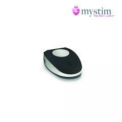 Черная пробка Mystim Rocking Vibe S с возможностью подключения к электростимулятору - 9,7 см. - 