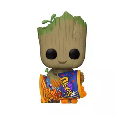 Funko POP! Marvel. I am Groot: Groot with Cheese Puffs (Flocked Exc) (1196)