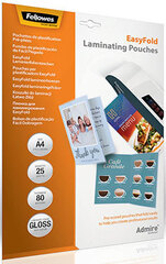 Пленка Fellowes EasyFold с линией сгиба, А4, 80 мкм, 25 шт. (Fellowes Admire FS-56019)