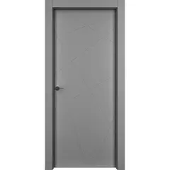 Купить Межкомнатная дверь эмаль Гео серая глухая