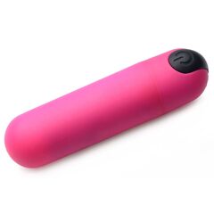 Розовая вибропуля с пультом ДУ 21X Vibrating Bullet with Remote Control - 