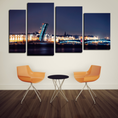 Модульная картина "Ночной Питер"