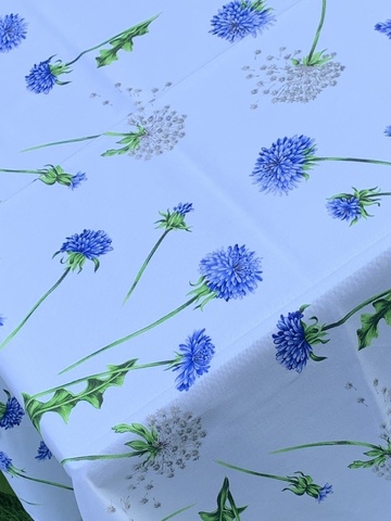 Скатерть 150х230 Anna Maria Soffione Azzuro