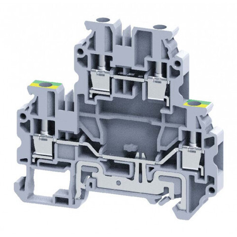 Клемма два уровня, нижний с заземлением 0,2-4 mm2/32A/1000V