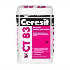 Клей для плит из пенополистирола CERESIT CT 83 (белый)