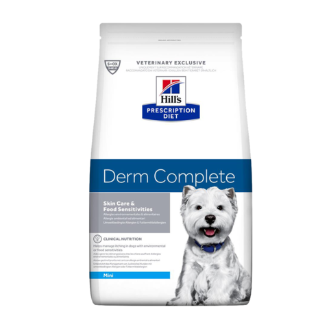 Hill's Prescription Diet Derm Complete Сухой корм для собак мелких и миниатюрных пород для защиты кожи