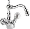 Cezares ATLANTIS-BS2-02-Sw ATLANTIS-BS2-02-Sw Смеситель на биде с донным клапаном, исполнение бронза, ручки Swarovski