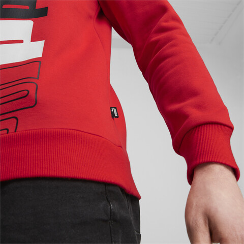Толстовка Puma ESS+ LOGO LAB Crew FL For All Time Red