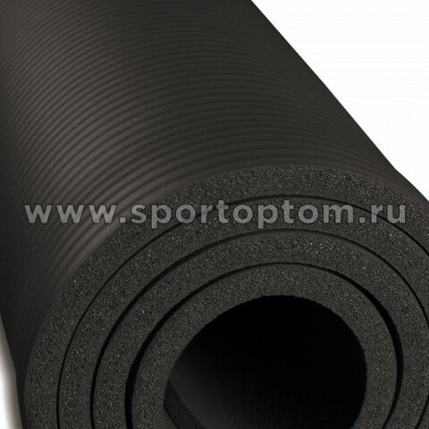 Коврик для йоги и фитнеса INDIGO NBR 173*61*1 см Черный