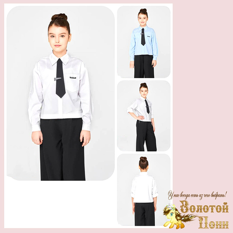 Блуза хлопок д (10-15) 250528-Q1273