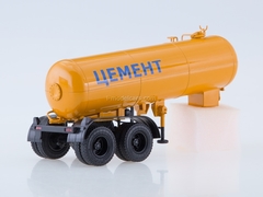 Semitrailer cement carrier ТЦ-11 orange 1:43 AutoHistory