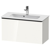 Duravit D-Neo Тумбочка подвесная, Compact 440x810x372, 1 ящик, цвет: белый высокоглянцевый DE426902222