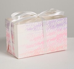 Коробка для капкейка 16×8×10см