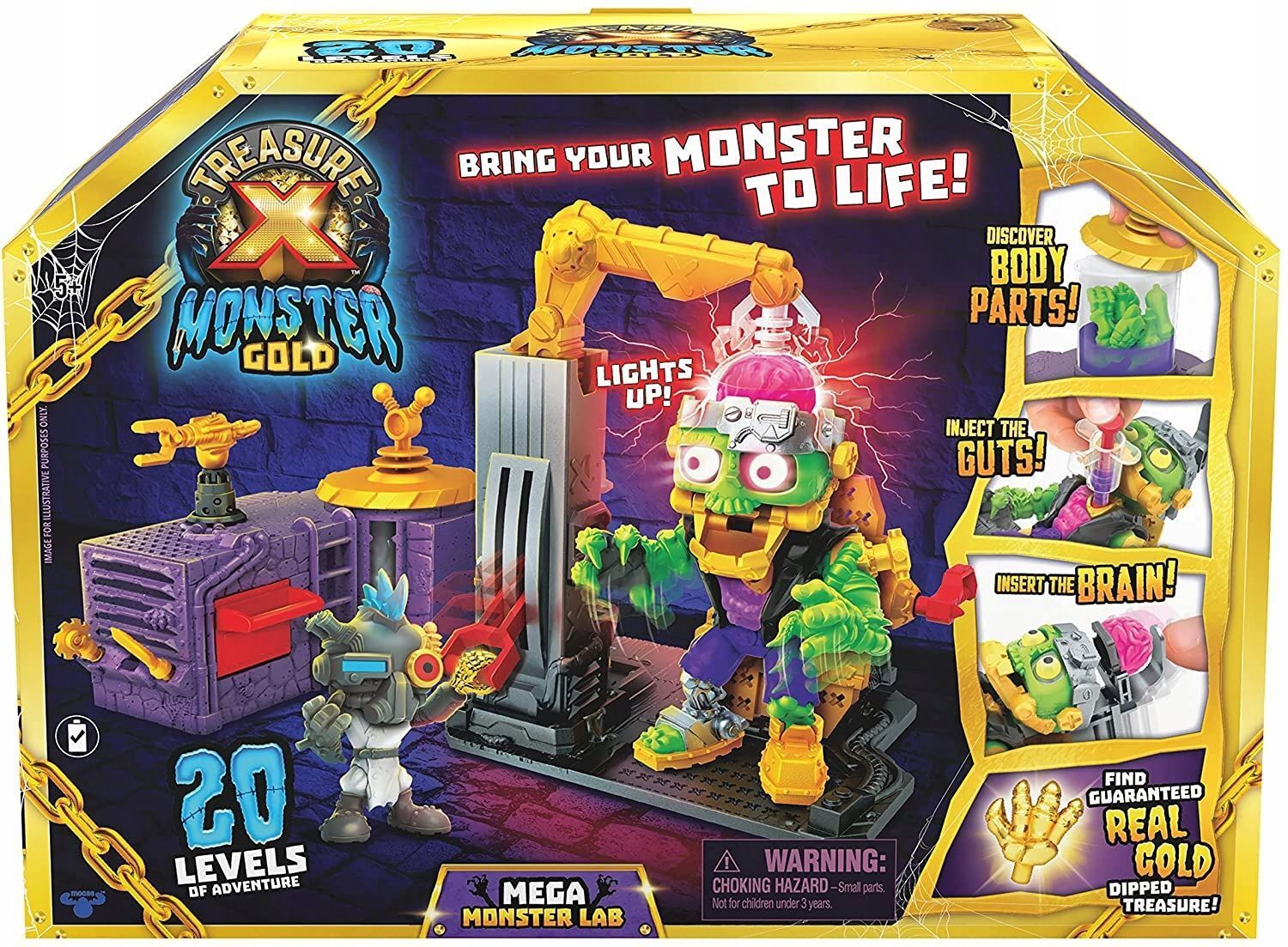 Фигурка Moose Toys Treasure X Monster Lab Настоящий Зомби - Сокровища -  лаборатория монстров 41631 купить в Москве | Доставка по России.