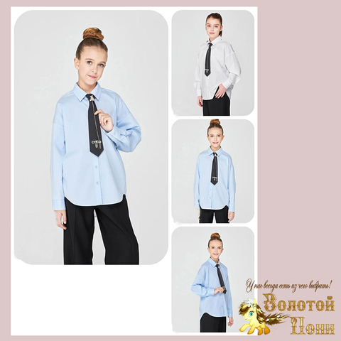 Блуза хлопок д (10-15) 250528-Q1213