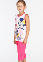 Пижама для девочки с бриджами с Минни Маус