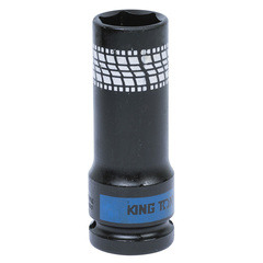 Соққылы алты қырлы торцты бастиек 1/2", 21 мм, King Tony, 441521M